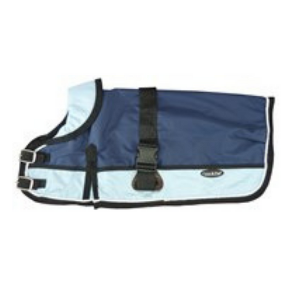 Waterproof Dog Coat 3022-B Navy/ Light Blue (For Big Dogs) - Coco & Pud