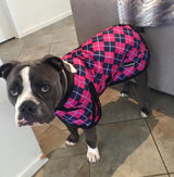 Waterproof Dog Coat 3009 - Pink Check - Coco & Pud