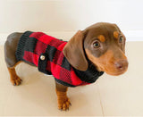 Alfie in Coco & Pud Boston Black/Red Pet Sweater