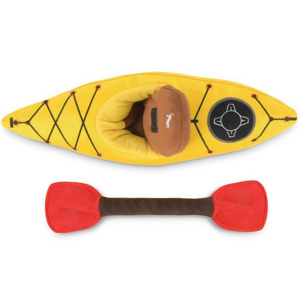 Coco & Pud Camp Corbin Kayak Dog Toy Flat Lay