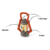 Camp Corbin Lantern Dog Toy details- Coco & Pud