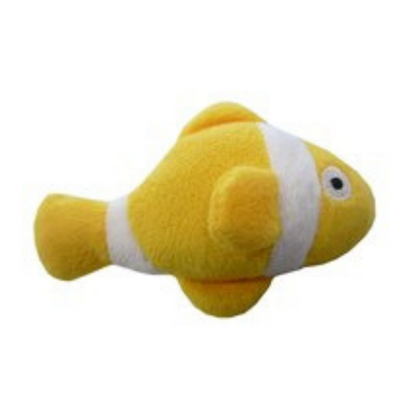 Coco & Pud Clown Fish Organic Catnip Toy - Yellow - Coco & Pud