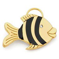 Coco & Pud Clown Fish ID Tag - Gold - Coco & Pud