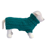 Coco & Pud Cable Knit Dog Sweater - Teal