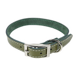 Coco & Pud Dogue Classic Stitch Dog Collar - Forest Green - Australian made