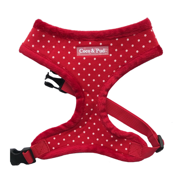 Polka dot dog harness best sale