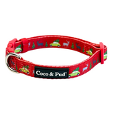 Coco & Pud Deck The Paws Christmas Dog Collar
