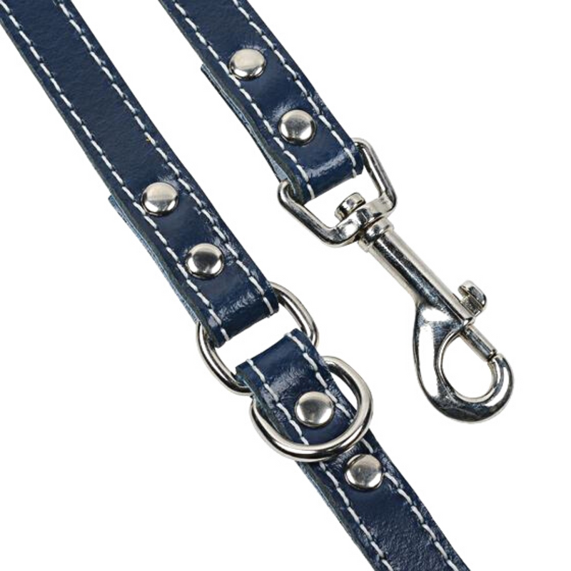 Coco & Pud Dogue Classic Stitch Dog Lead details - Navy - Australian made