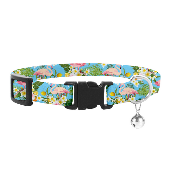 Coco & Pud Flamingo Tropical Cat Safety Collar