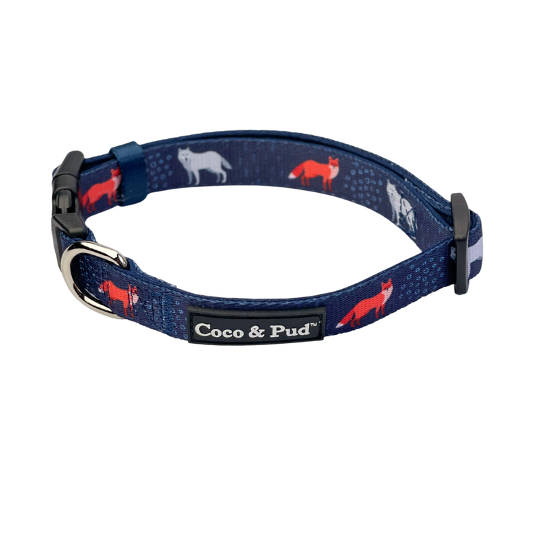 Coco & Pud Fox & Friends Dog Collar