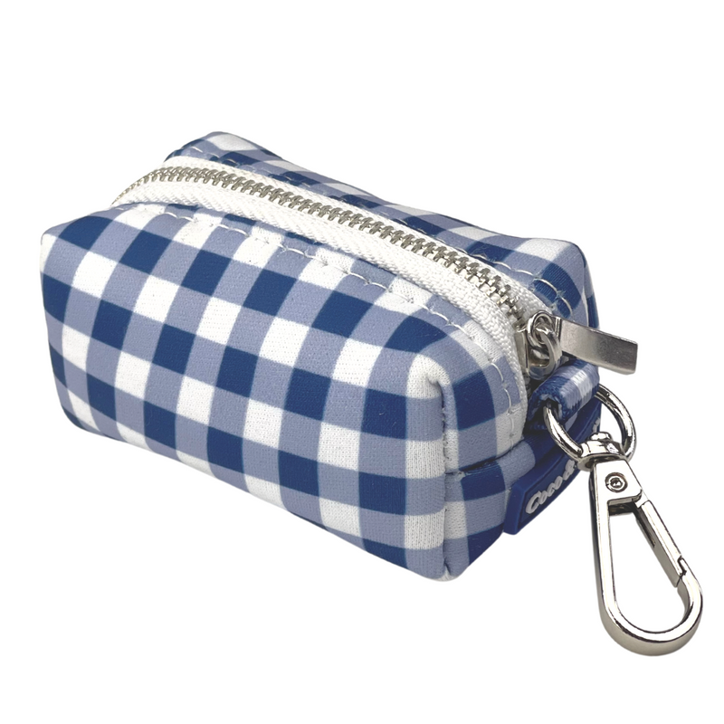 Coco & Pud Gingham French Navy Waste Bag Holder