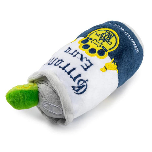 Coco & Pud Grrrona Beer Can dog toy sideview