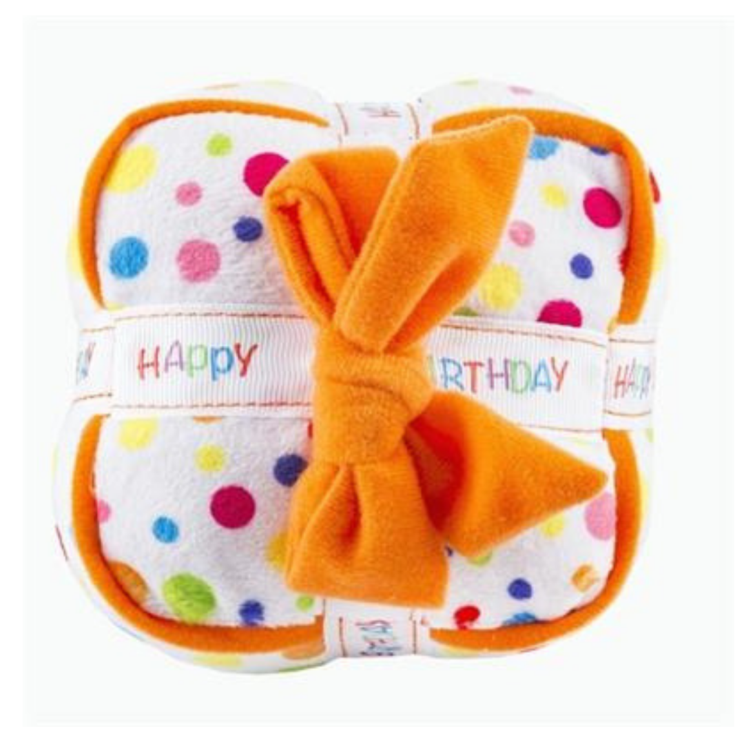 Coco & Pud Happy Birthday Gift Box Dog Toy top