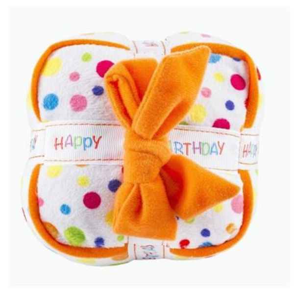 Coco & Pud Happy Birthday Gift Box Dog Toy top