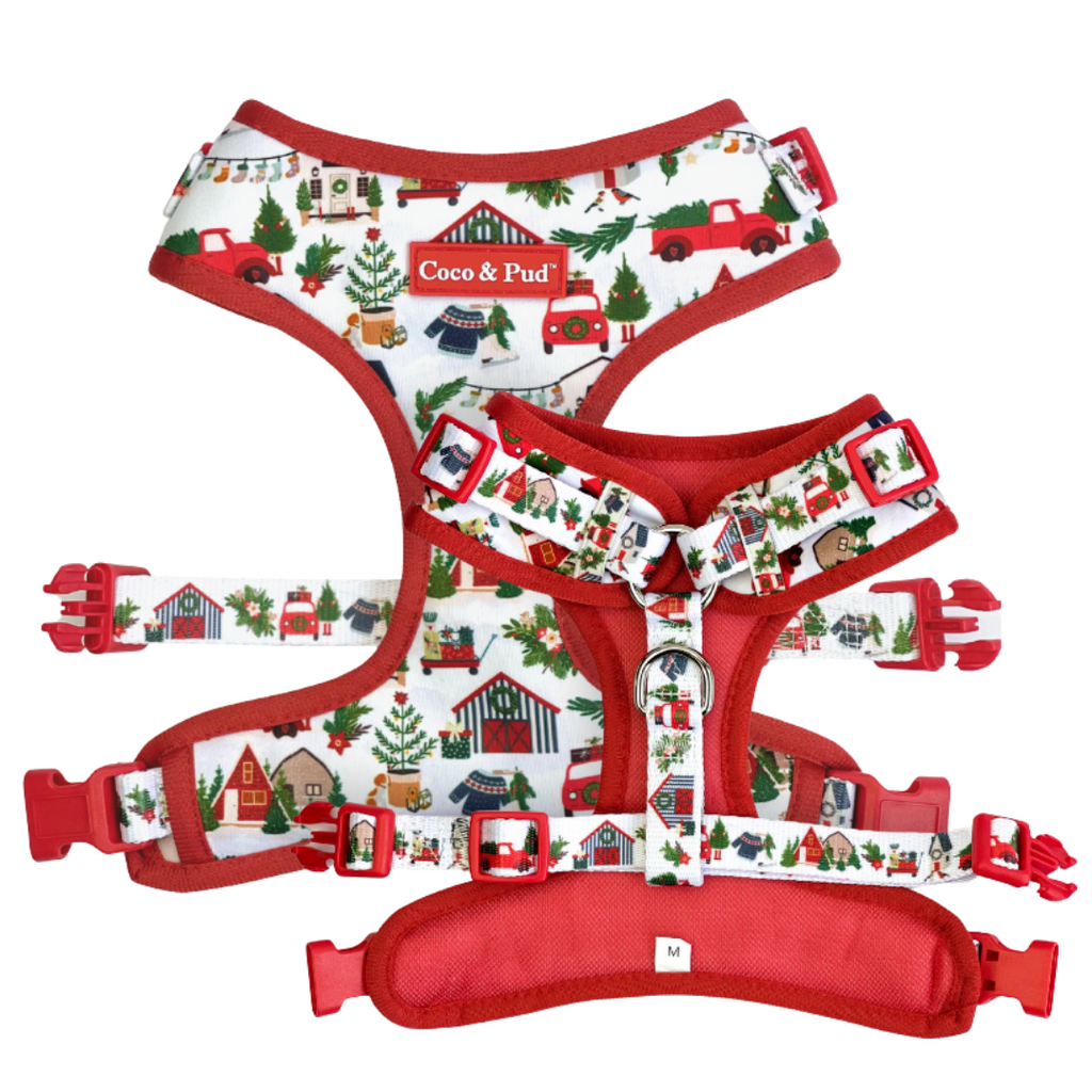 Home For Christmas Adjustable Dog Harness Coco Pud