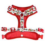Coco & Pud Home For Christmas Adjustable Dog Harness - Reverse