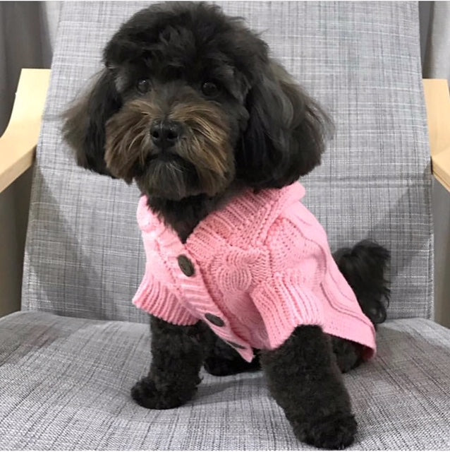 Coco & Pud Edinburgh Dog Sweater - Light Pink - Coco & Pud