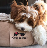 Coco & Pud Coco Luxe Pet Bed  - Cafe Latte - Coco & Pud