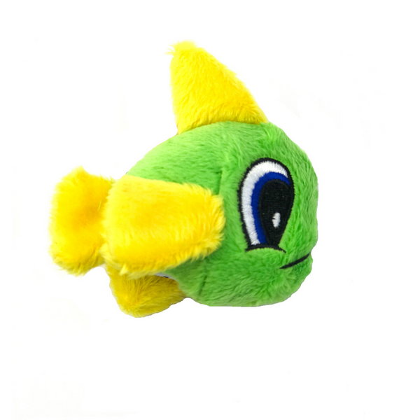 Loopies Catnip Fish Cat Toy - Green & Yellow - Coco & Pud