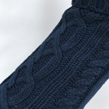 Coco & Pud Cable Dog Sweater - Navy Texture