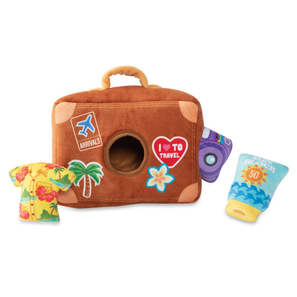 Coco & Pud Pack Your Bags interactive dog toy - Fringe Studio