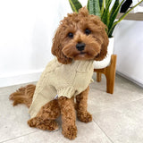 Peanut in Coco & Pud Coco Cable Sweater Oatmeal