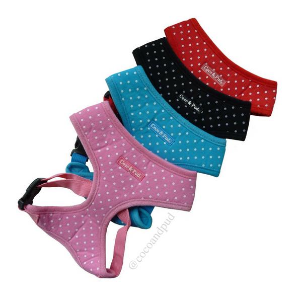 Polka Dot Harness - Pink (Discontinued Stock) - Coco & Pud