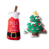 Coco & Pud Santa Ready Christmas Dog Toys - Fringe Studios