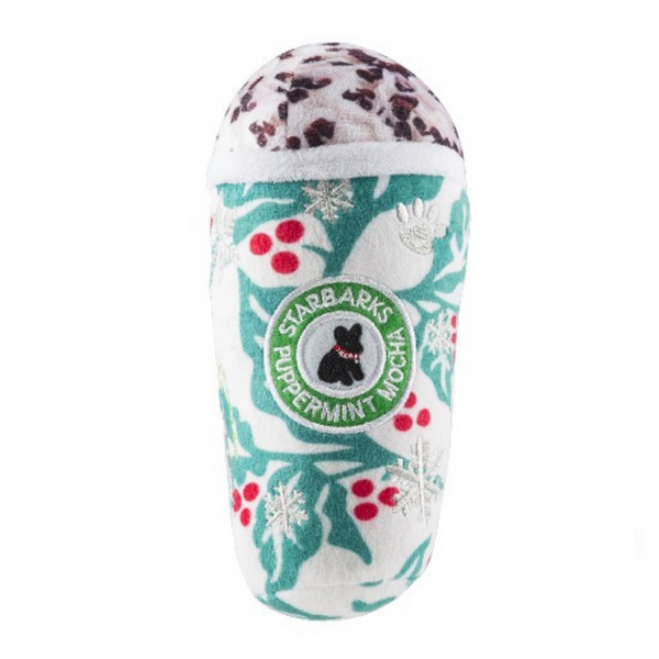 Starbarks Puppermint Mocha Holly Leaves Dog Toy - Coco & Pud