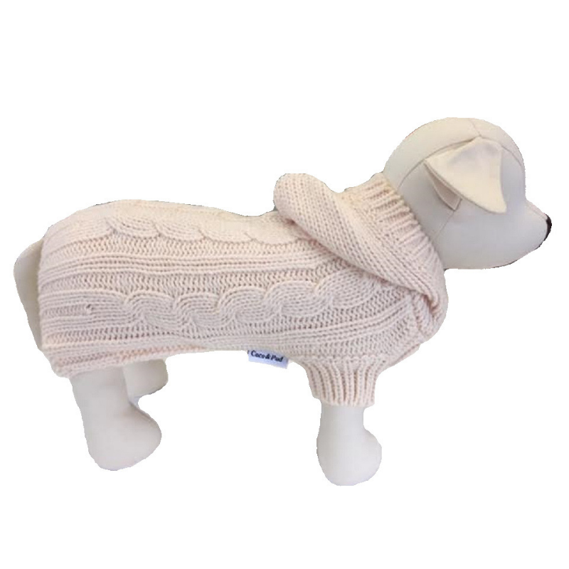 Coco & Pud Edinburgh Dog Sweater - Cream - Coco & Pud