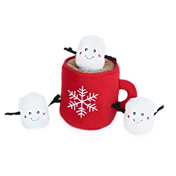 Coco & Pud Christmas Hot Cocoa Interactive Dog Toy