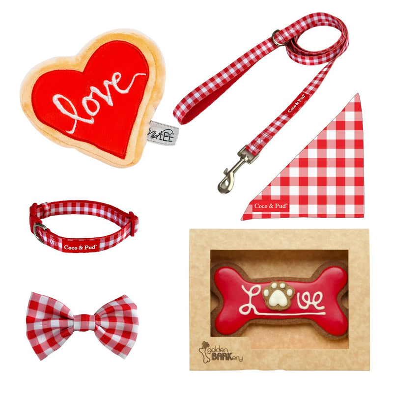 Coco & Pud Red Gingham Valentines Day Love Mini Hamper