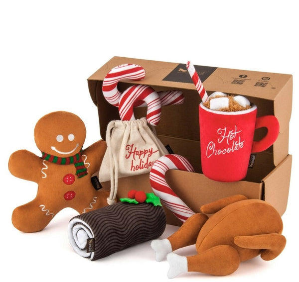 Holiday Classic Ho Ho Ho Hot Chocolate Dog Toy - Coco & Pud